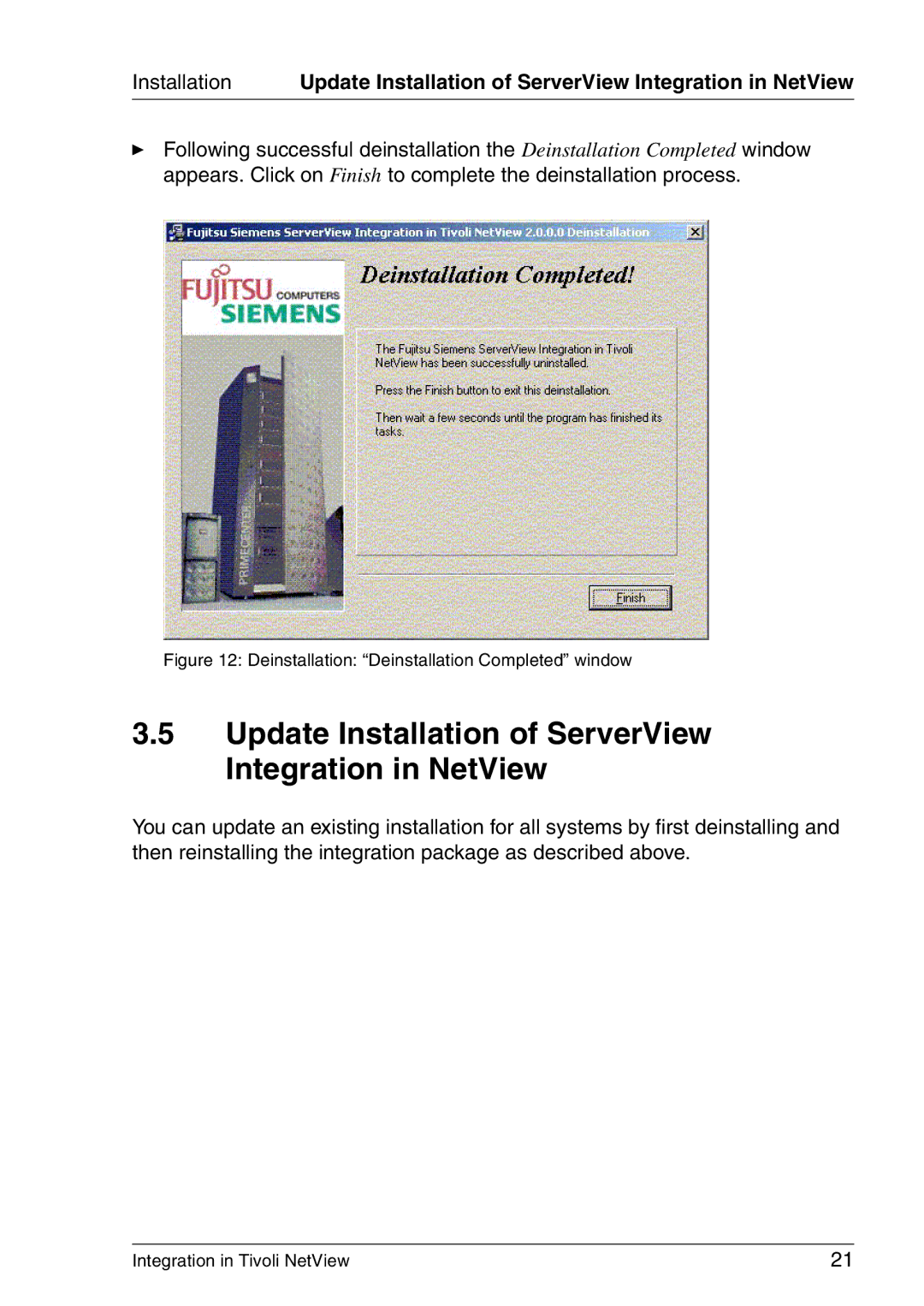 3D Connexion TivoII manual Update Installation of ServerView Integration in NetView 