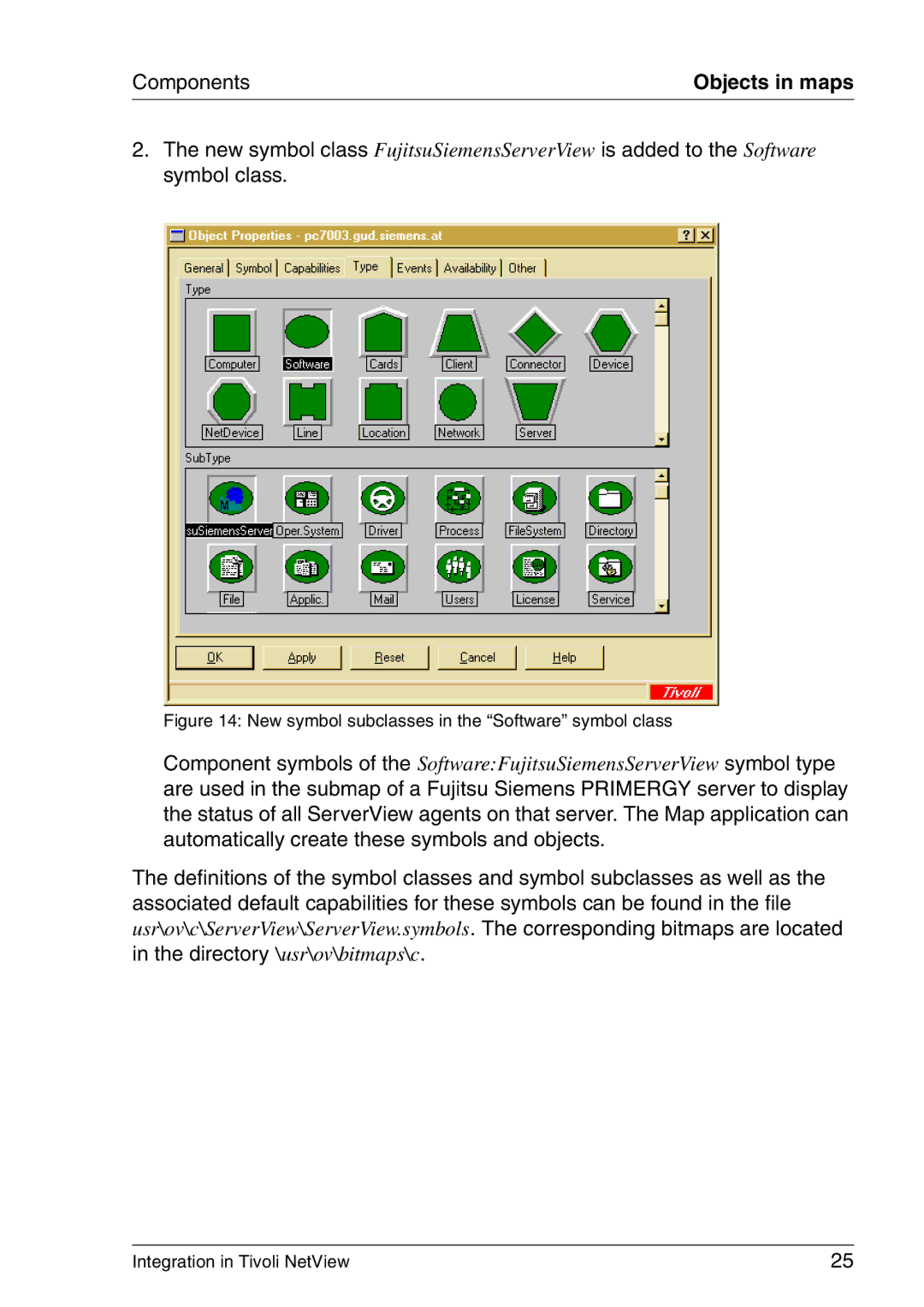 3D Connexion TivoII manual Components, New symbol subclasses in the Software symbol class 