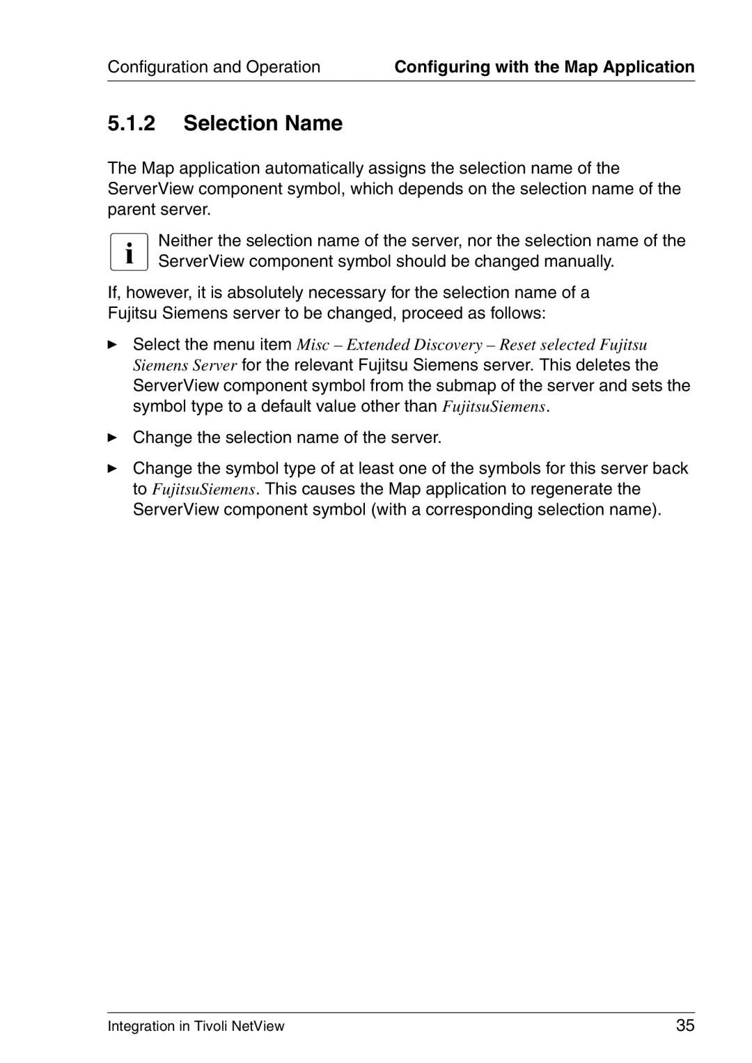 3D Connexion TivoII manual Selection Name, Change the selection name of the server 