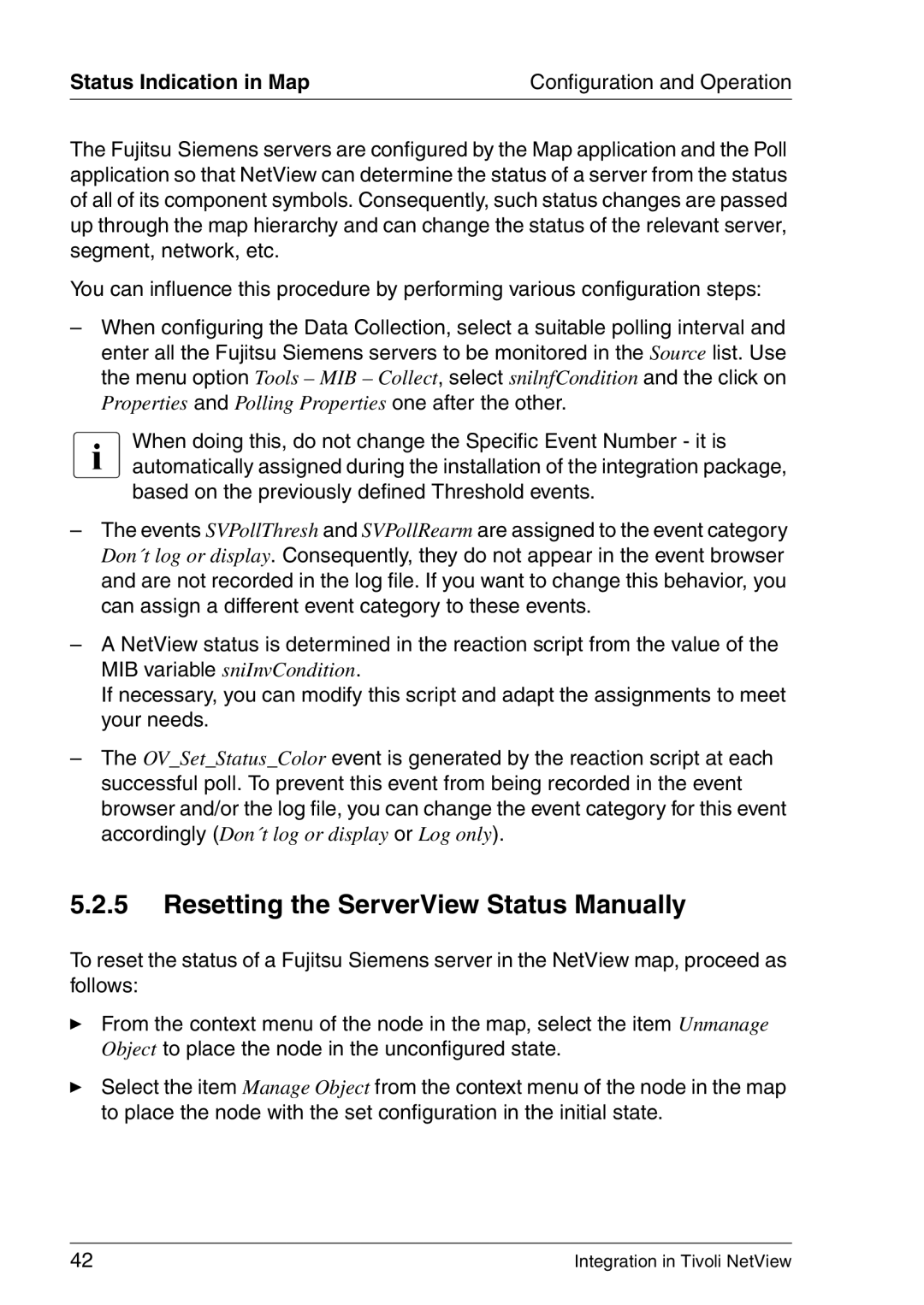 3D Connexion TivoII manual Resetting the ServerView Status Manually 