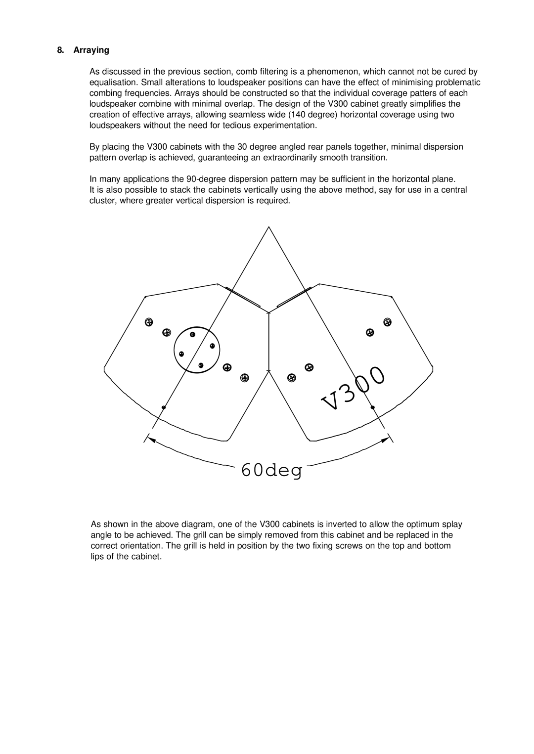 3D Connexion V300 user manual 60deg, Arraying 