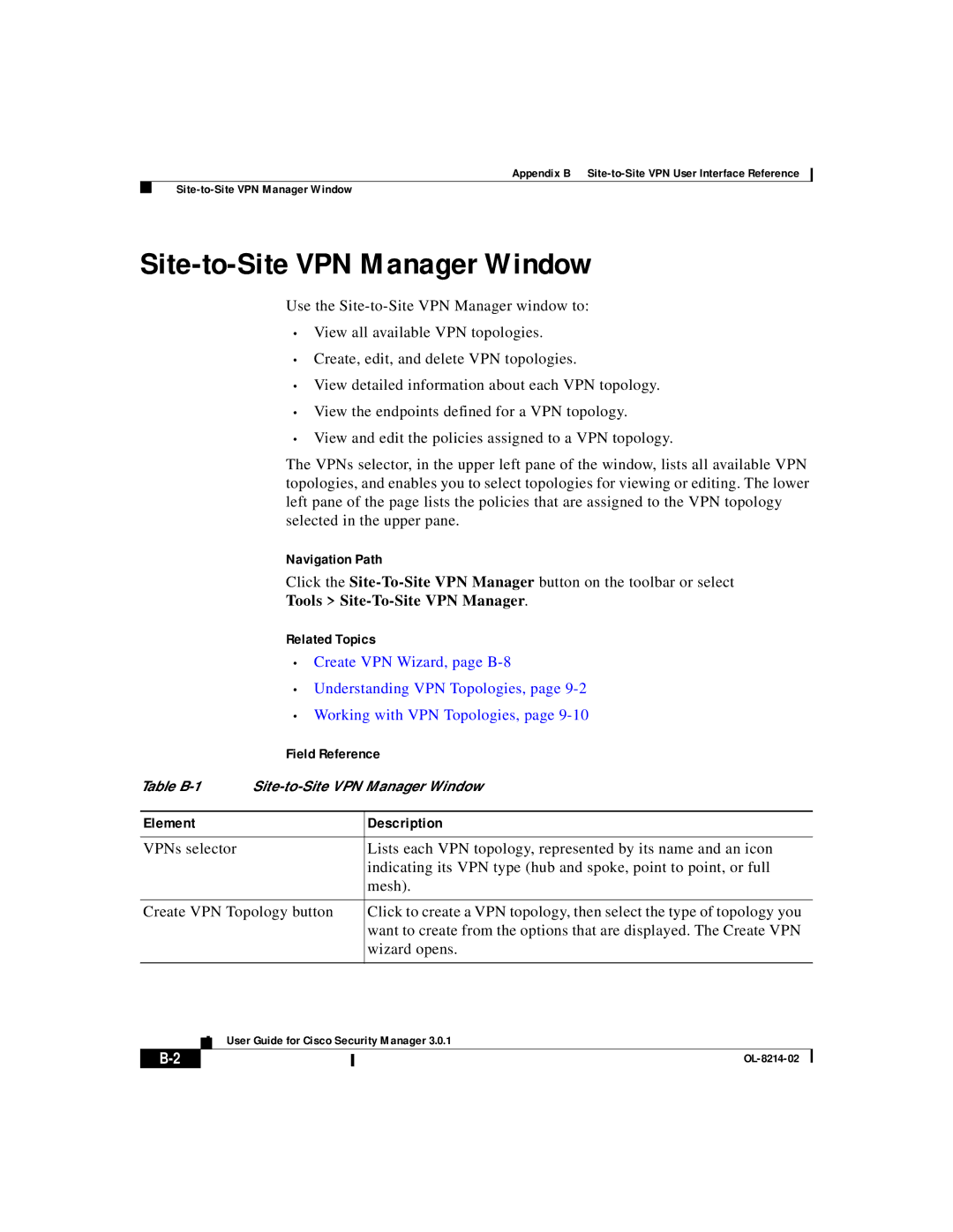 3D Innovations 3.0.1 appendix Understanding VPN Topologies, Working with VPN Topologies 