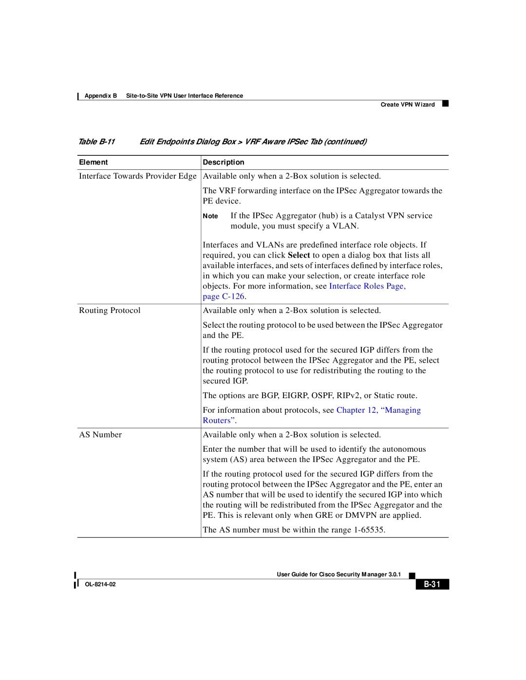 3D Innovations 3.0.1 appendix C-126, Routers 