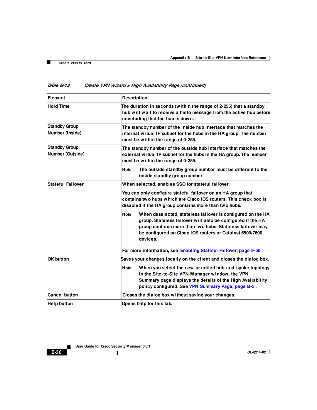 3D Innovations 3.0.1 appendix For more information, see Enabling Stateful Failover 