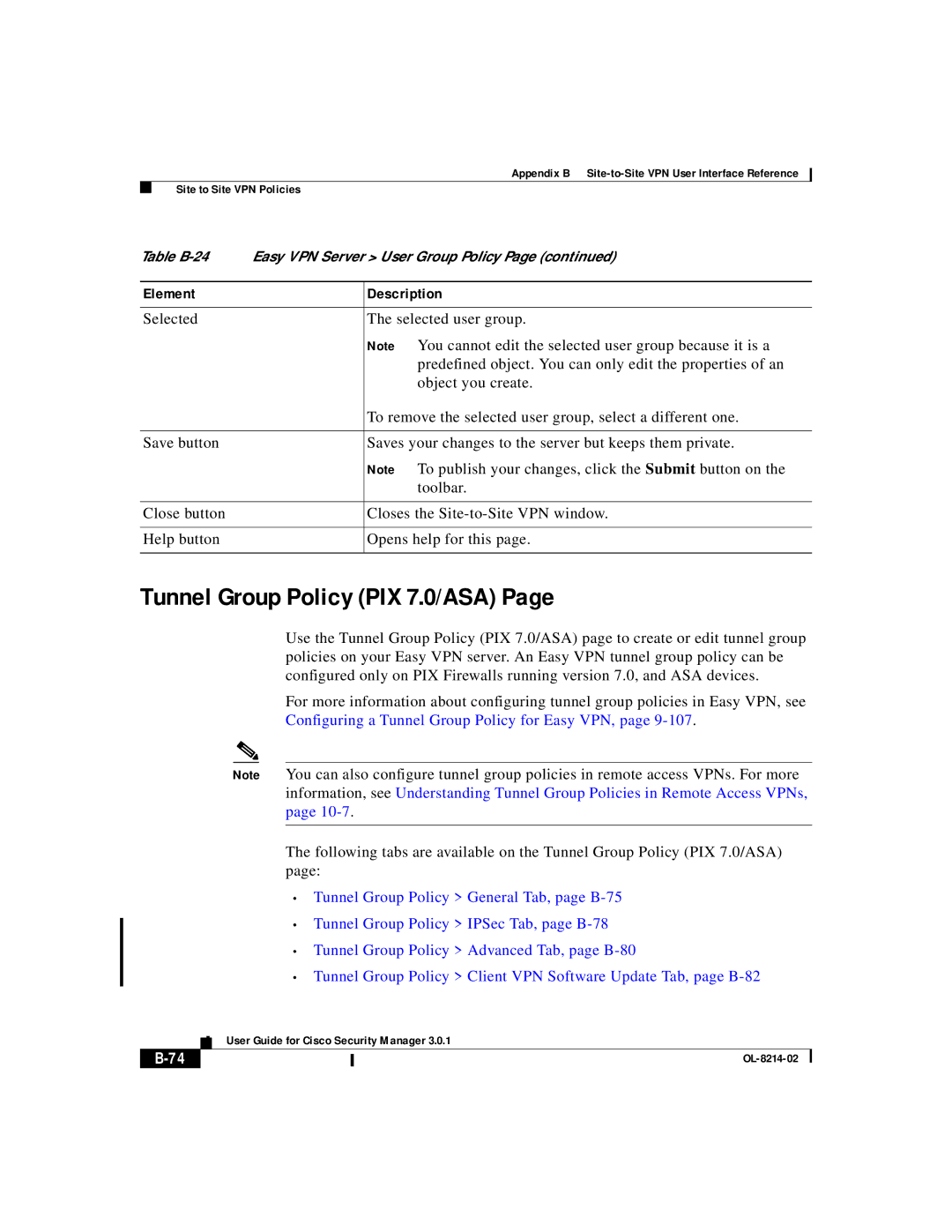 3D Innovations 3.0.1 appendix Tunnel Group Policy PIX 7.0/ASA 