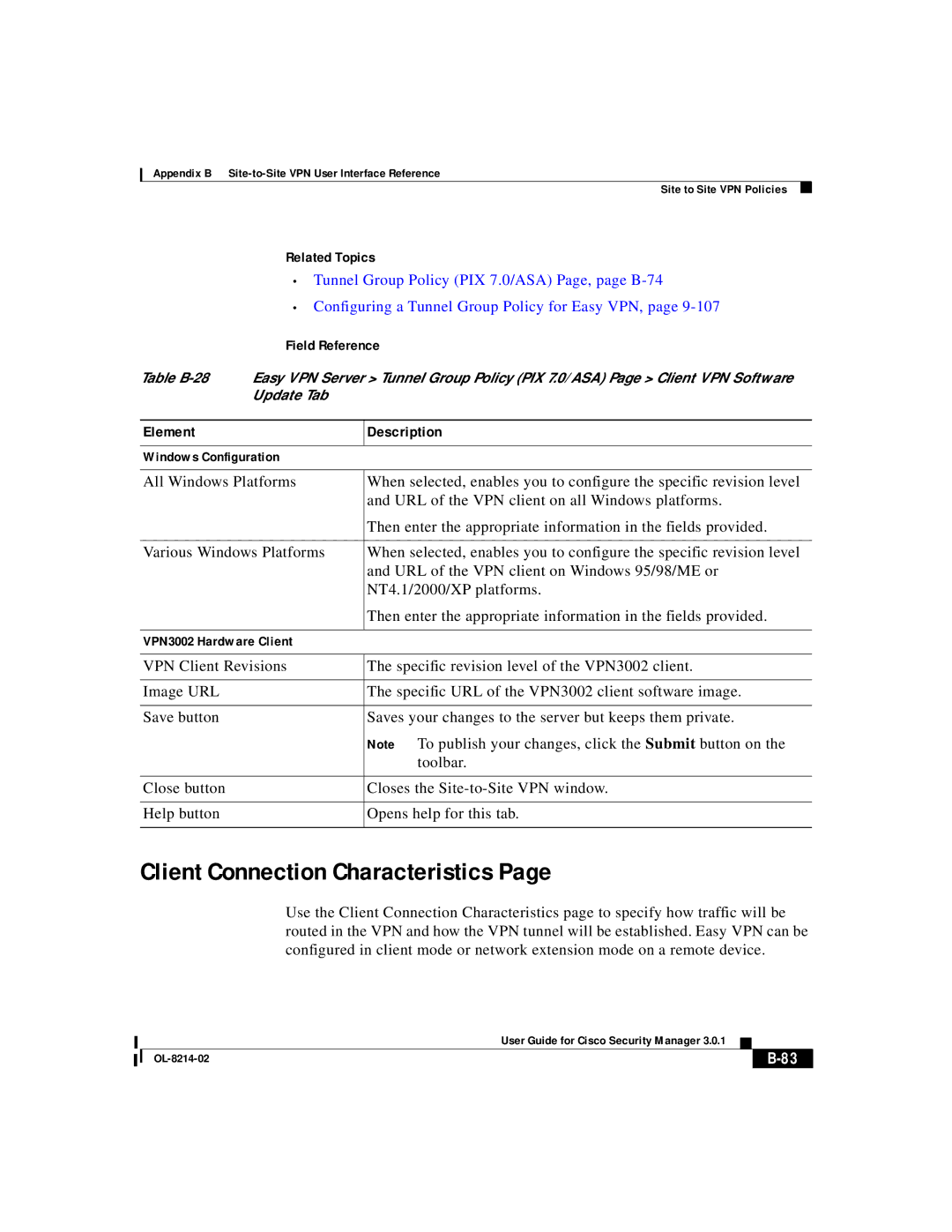 3D Innovations 3.0.1 appendix Client Connection Characteristics 