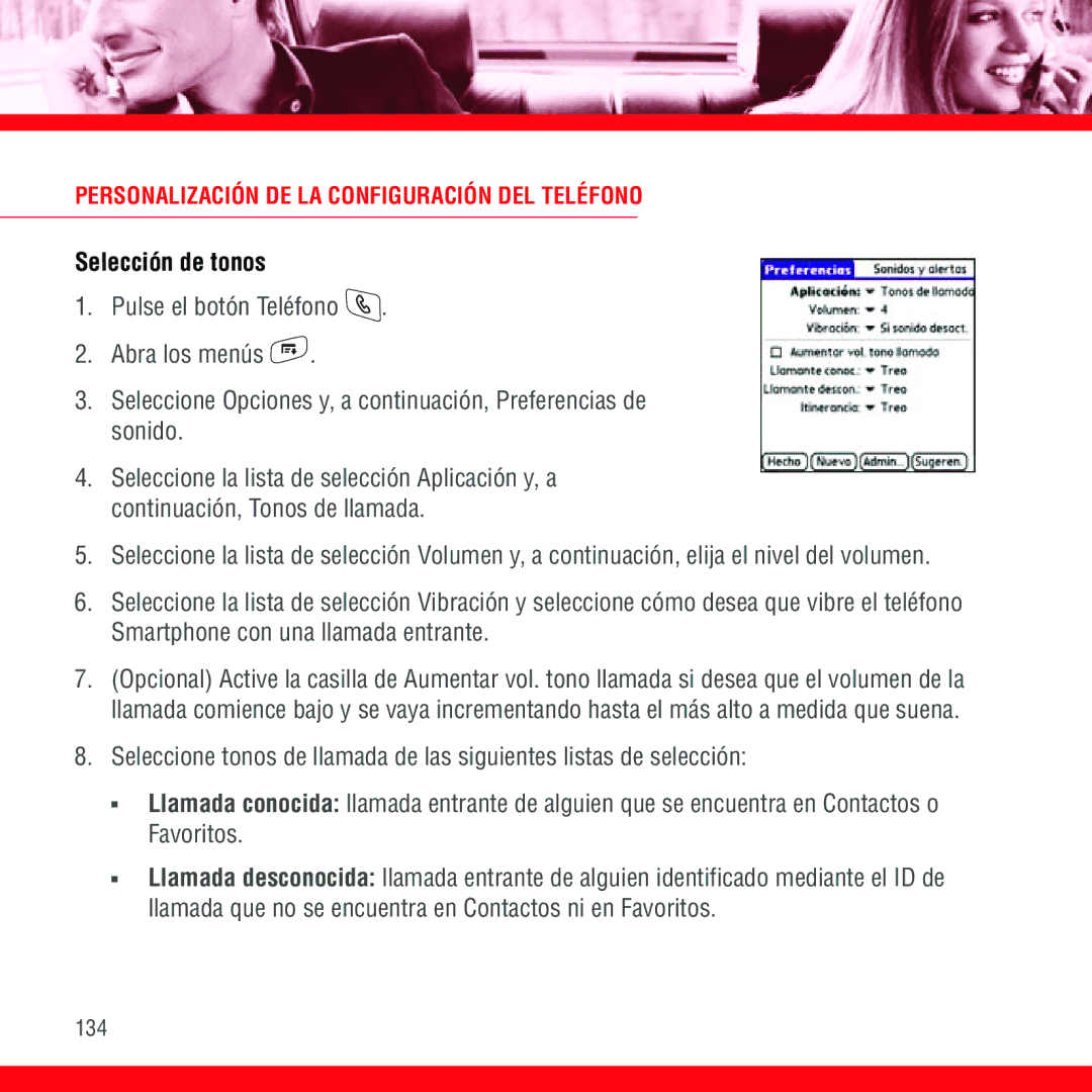 3D Innovations 700P manual Selección de tonos, Personalización DE LA Configuración DEL Teléfono 