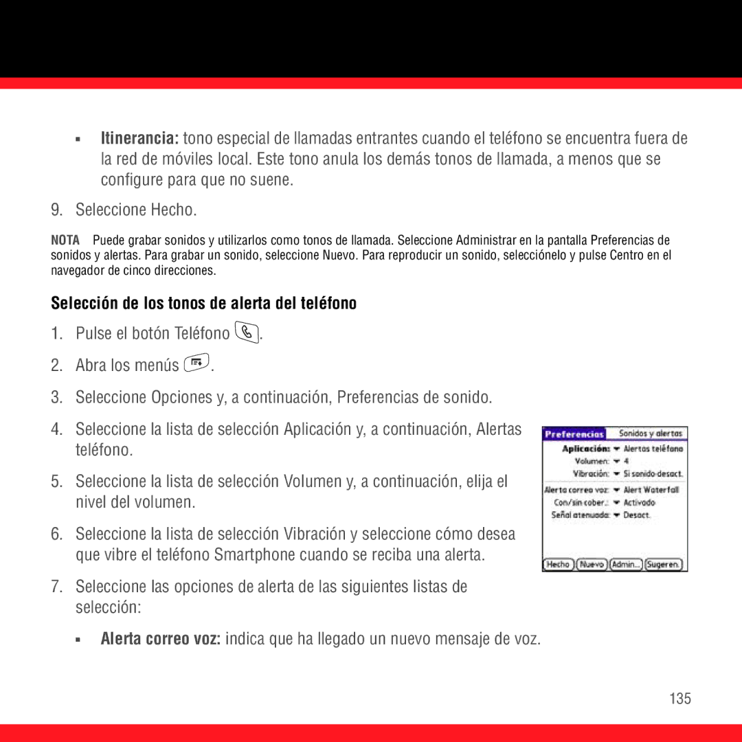 3D Innovations 700P manual Selección de los tonos de alerta del teléfono 