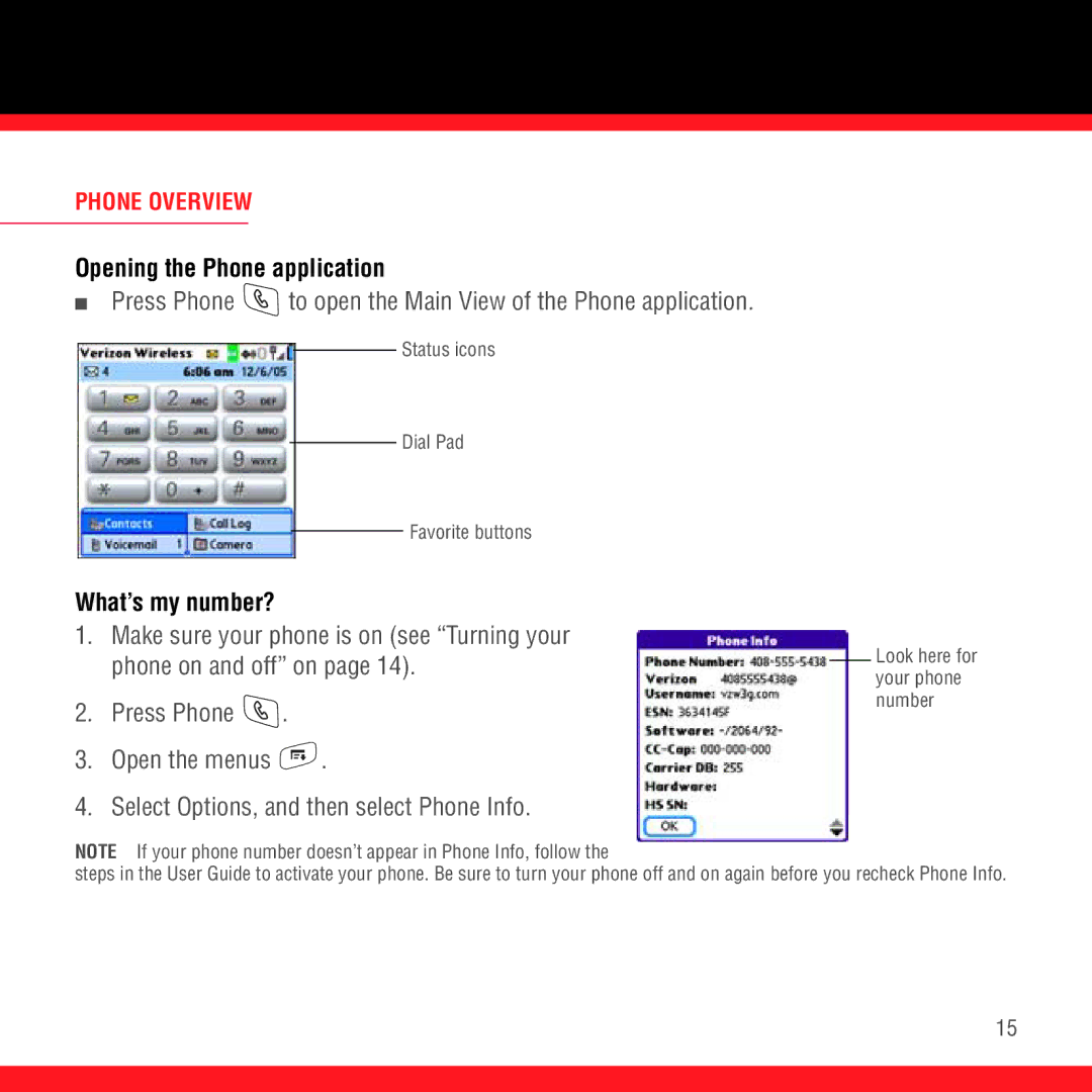 3D Innovations 700P manual Opening the Phone application, Press Phone to open the Main View of the Phone application 