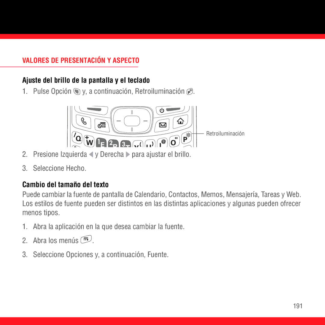 3D Innovations 700P manual Ajuste del brillo de la pantalla y el teclado, Pulse Opción y, a continuación, Retroiluminación 