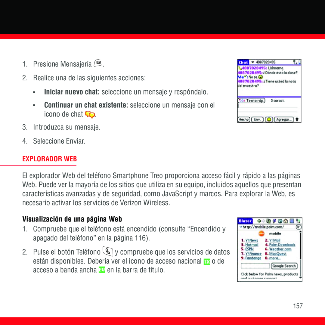 3D Innovations 700P manual Visualización de una página Web, Explorador Web 