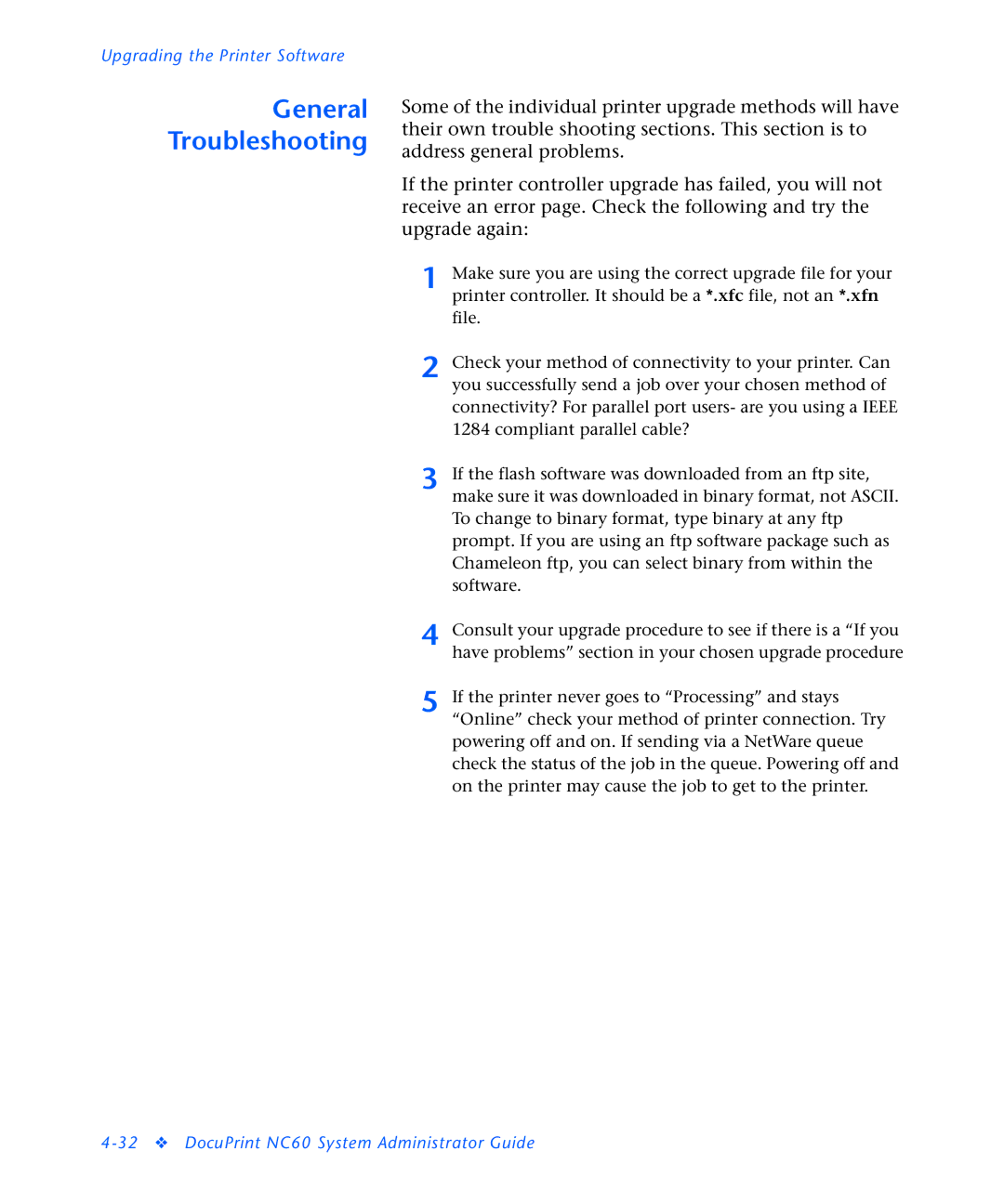 3D Innovations NC60 manual General Troubleshooting 