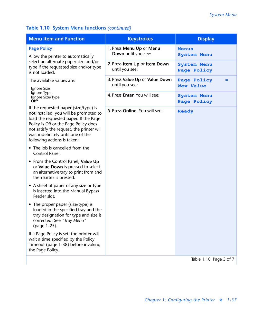 3D Innovations NC60 manual Policy 