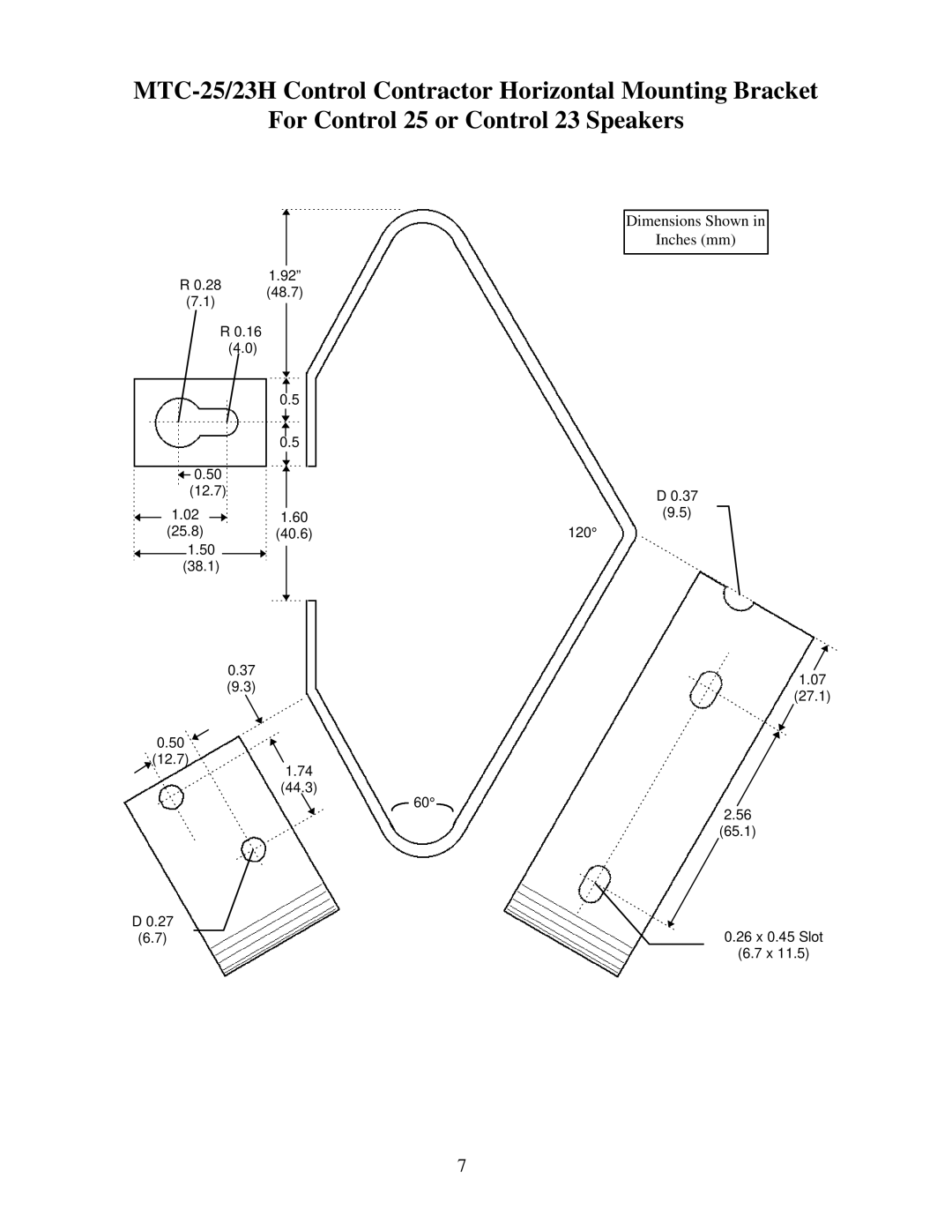 3G Green Green Globe MTC-28H installation instructions Dimensions Shown Inches mm 