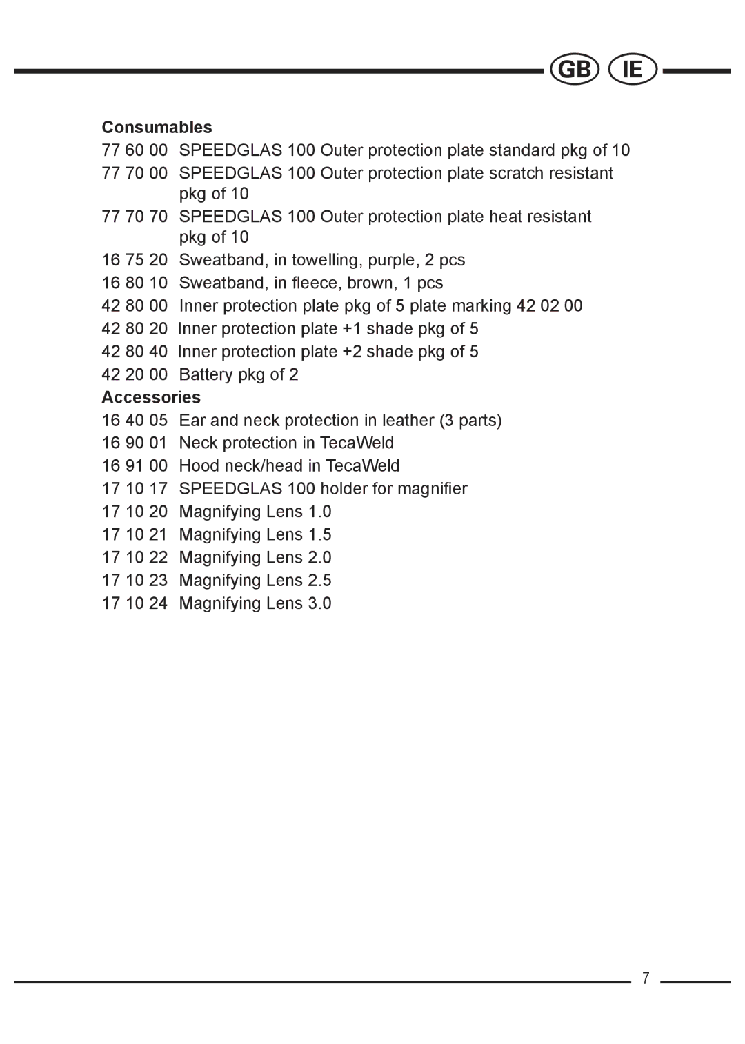 3M 100 manual Consumables 