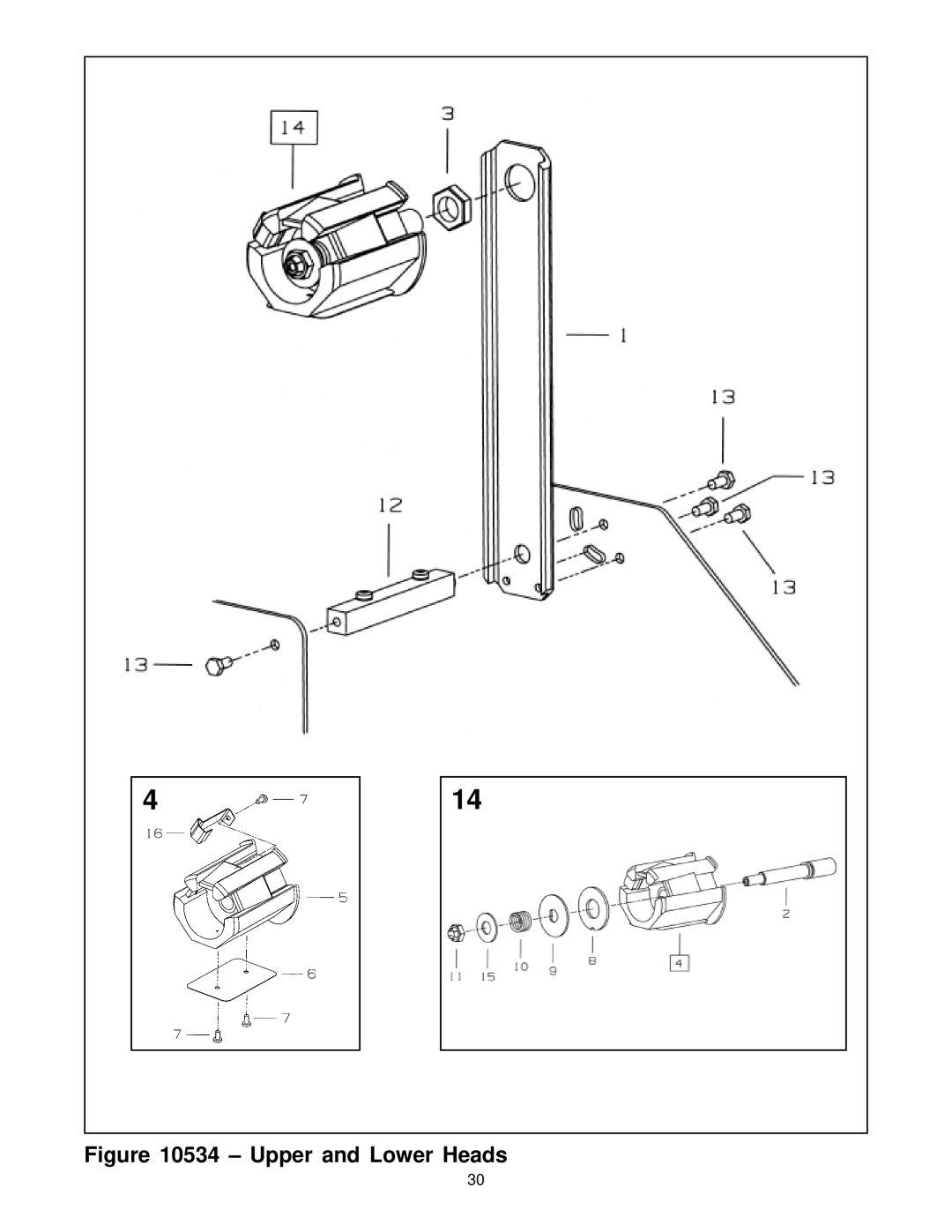 3M 10500 manual Upper and Lower Heads 