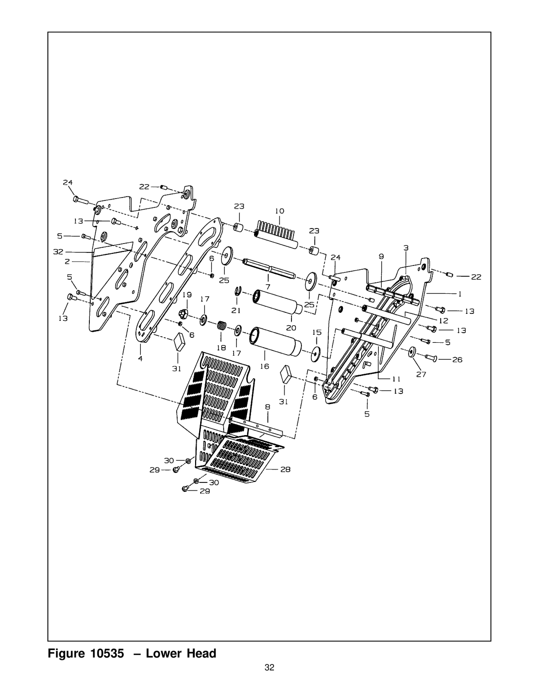 3M 10500 manual Lower Head 