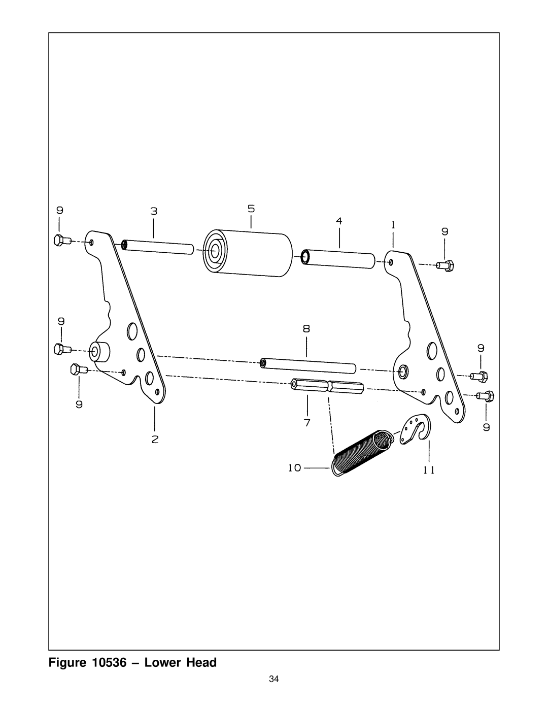 3M 10500 manual Lower Head 