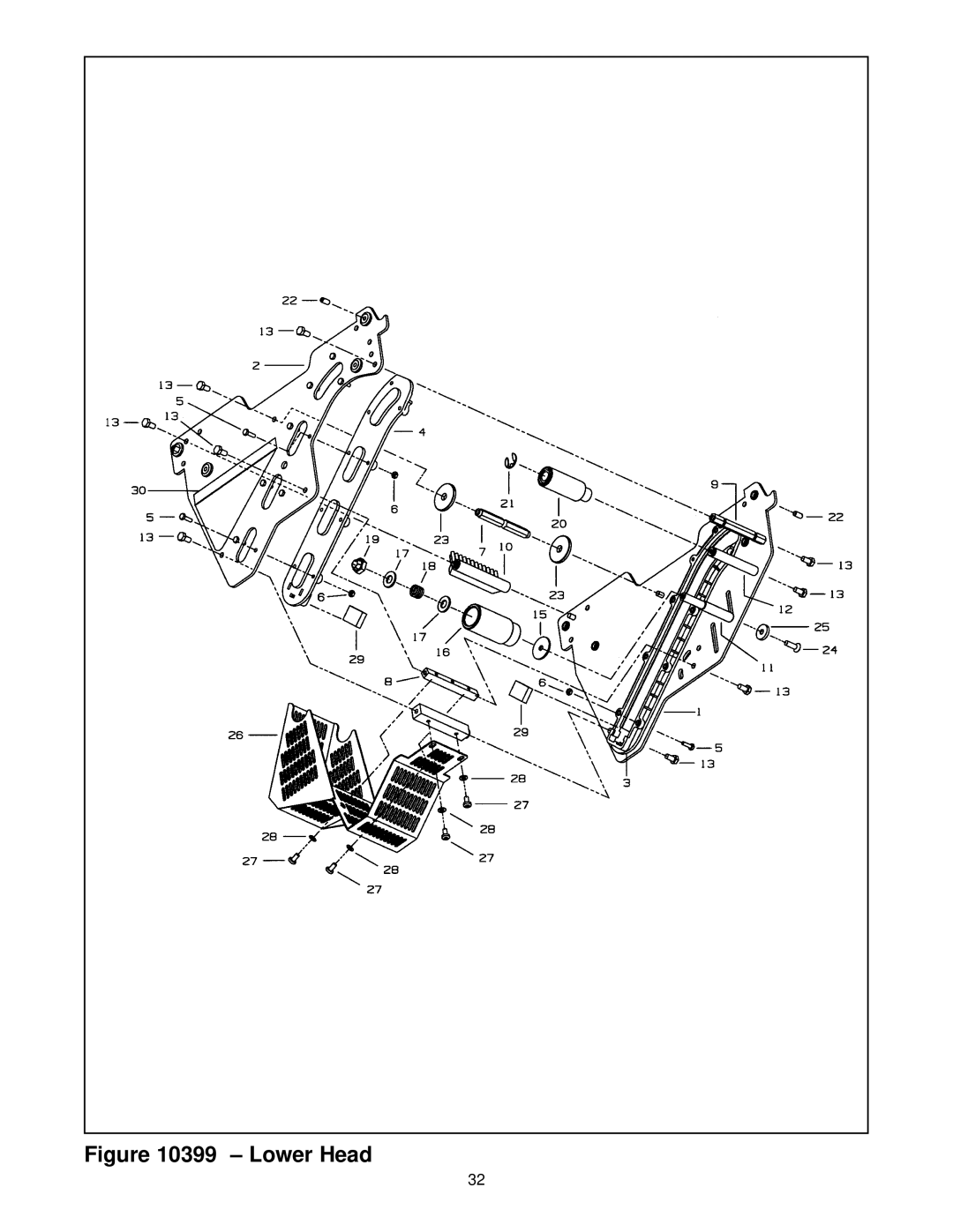 3M 10500 manual Lower Head 