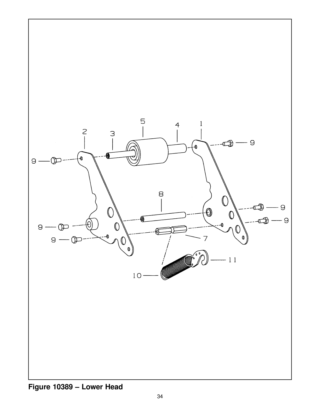 3M 10500 manual Lower Head 