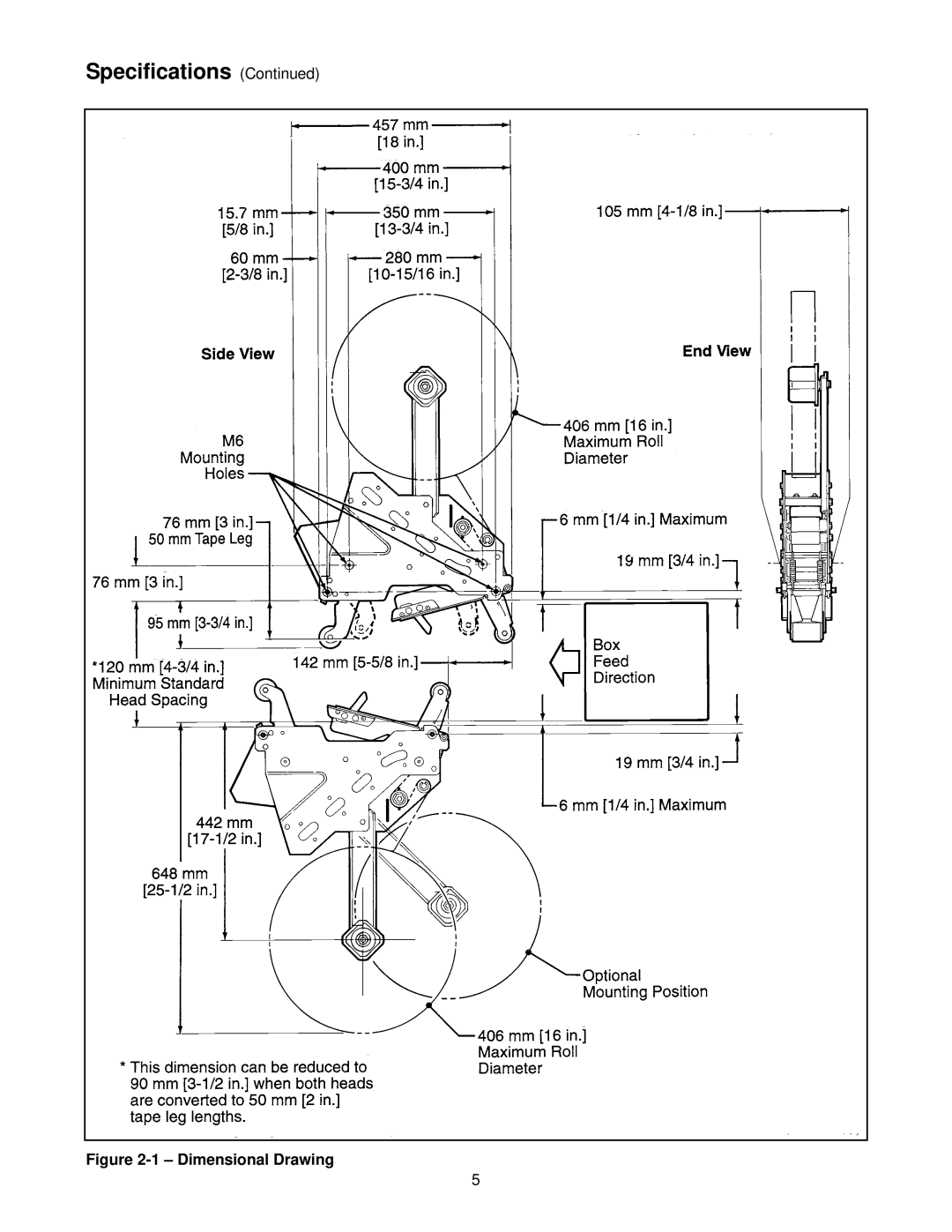 3M 10500 operating instructions Dimensional Drawing 