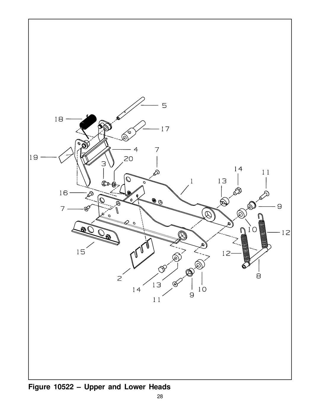 3M 10500 operating instructions Upper and Lower Heads 