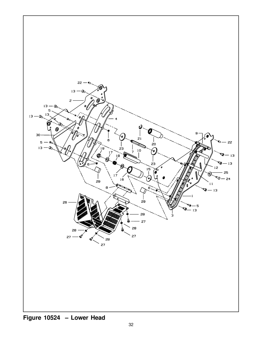 3M 10500 operating instructions Lower Head 