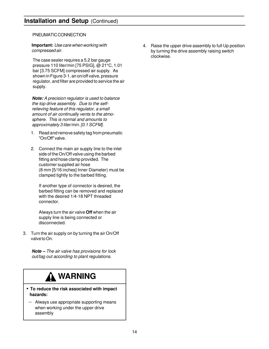 3M 10700, MN55144-1000 manual Important Use care when working with compressed air 