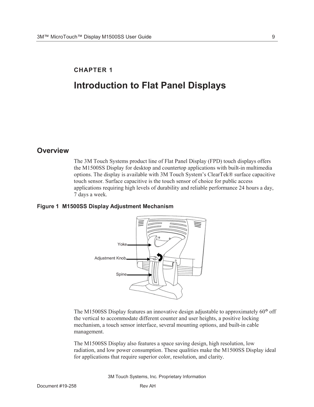 3M 11-81375-227 manual Introduction to Flat Panel Displays, Overview 