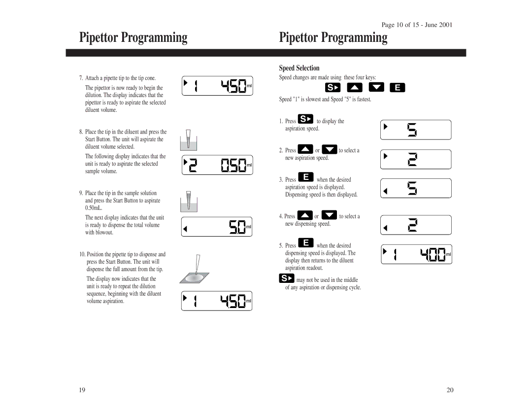 3M 1210 instruction manual Speed Selection 