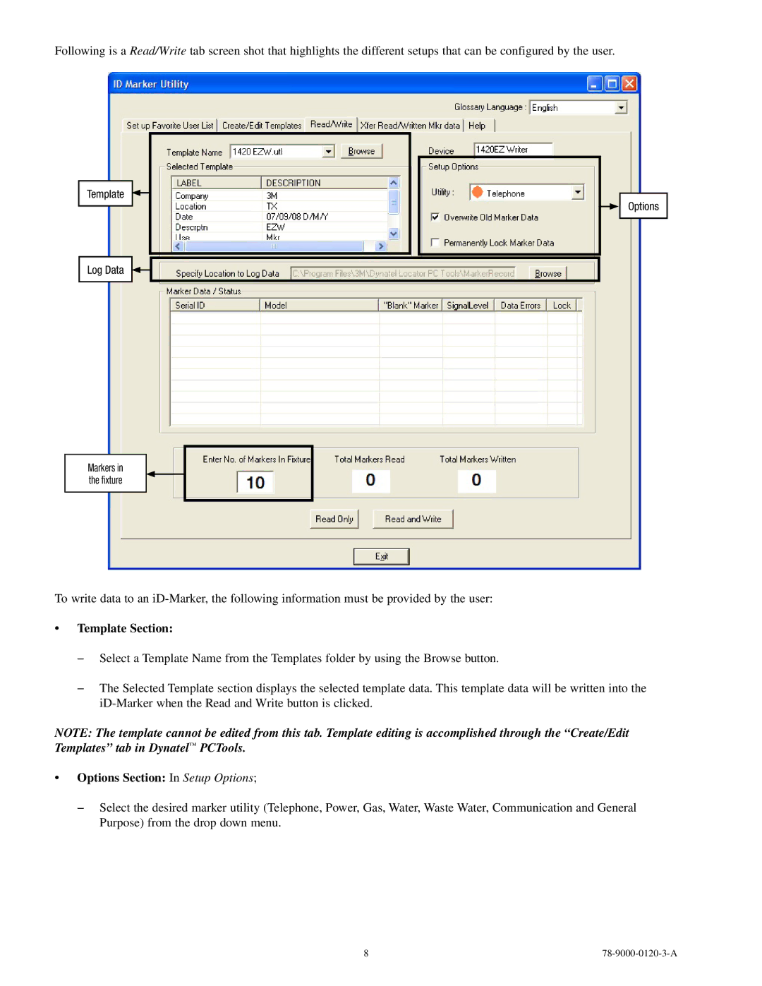 3M 1420EZ manual Template Section 