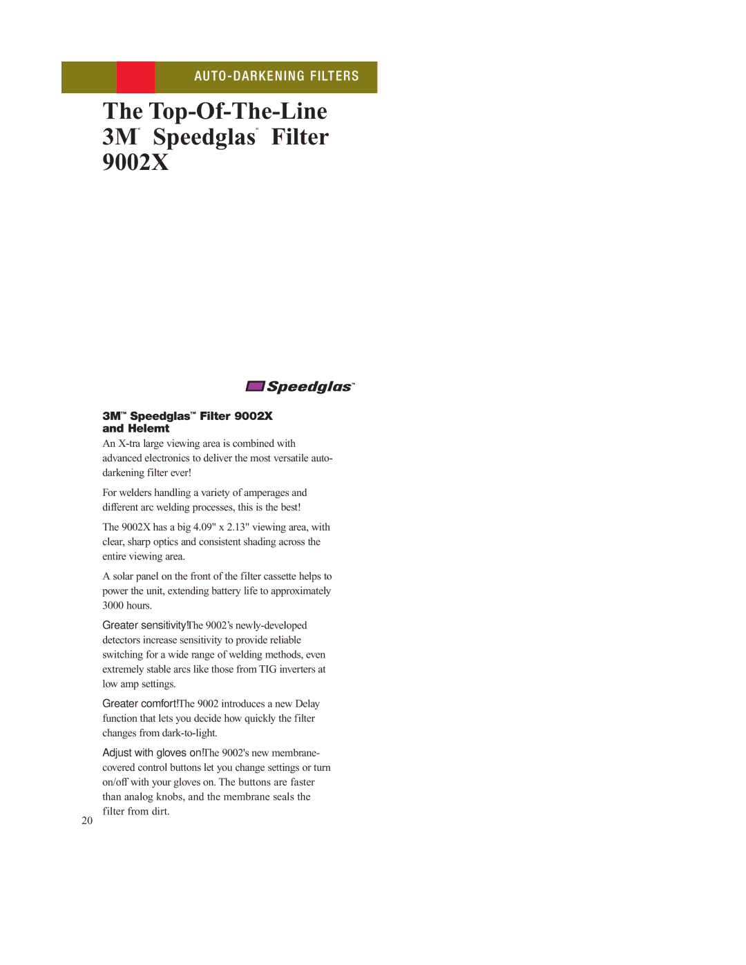 3M 16961-Rev-7A manual Top-Of-The-Line 3M Speedglas Filter, 3M Speedglas Filter Helemt 