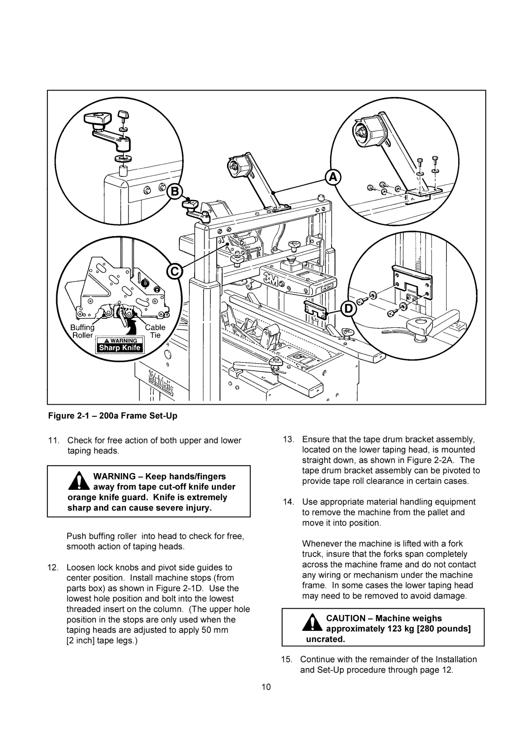 3M manual 200a Frame Set-Up, Uncrated 