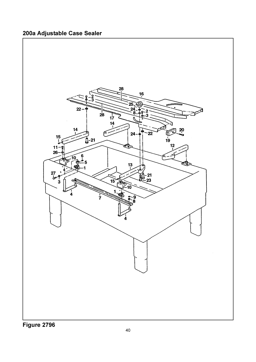 3M manual 200a Adjustable Case Sealer 