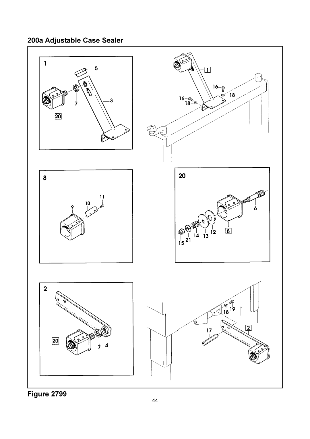 3M manual 200a Adjustable Case Sealer 