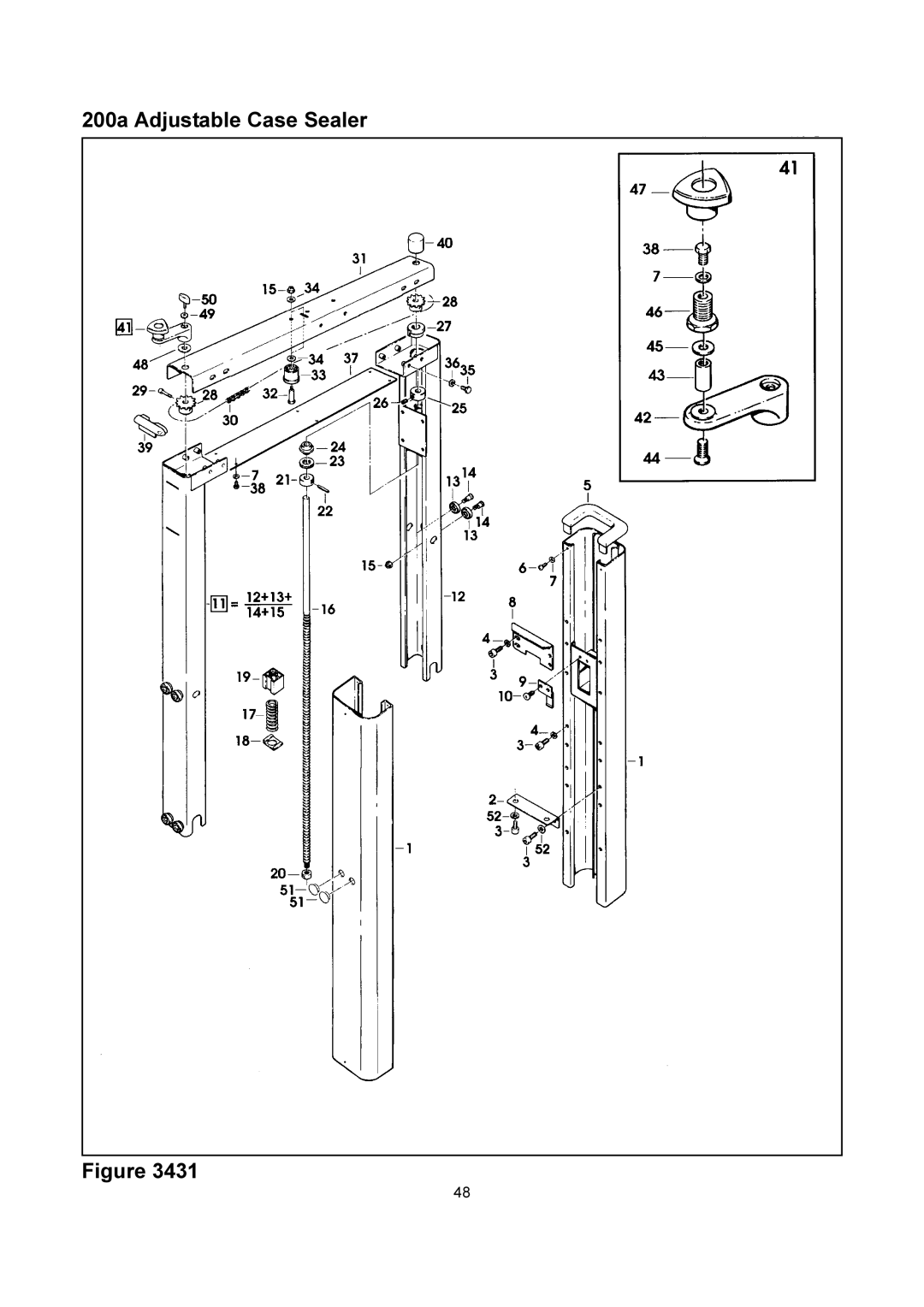 3M manual 200a Adjustable Case Sealer 