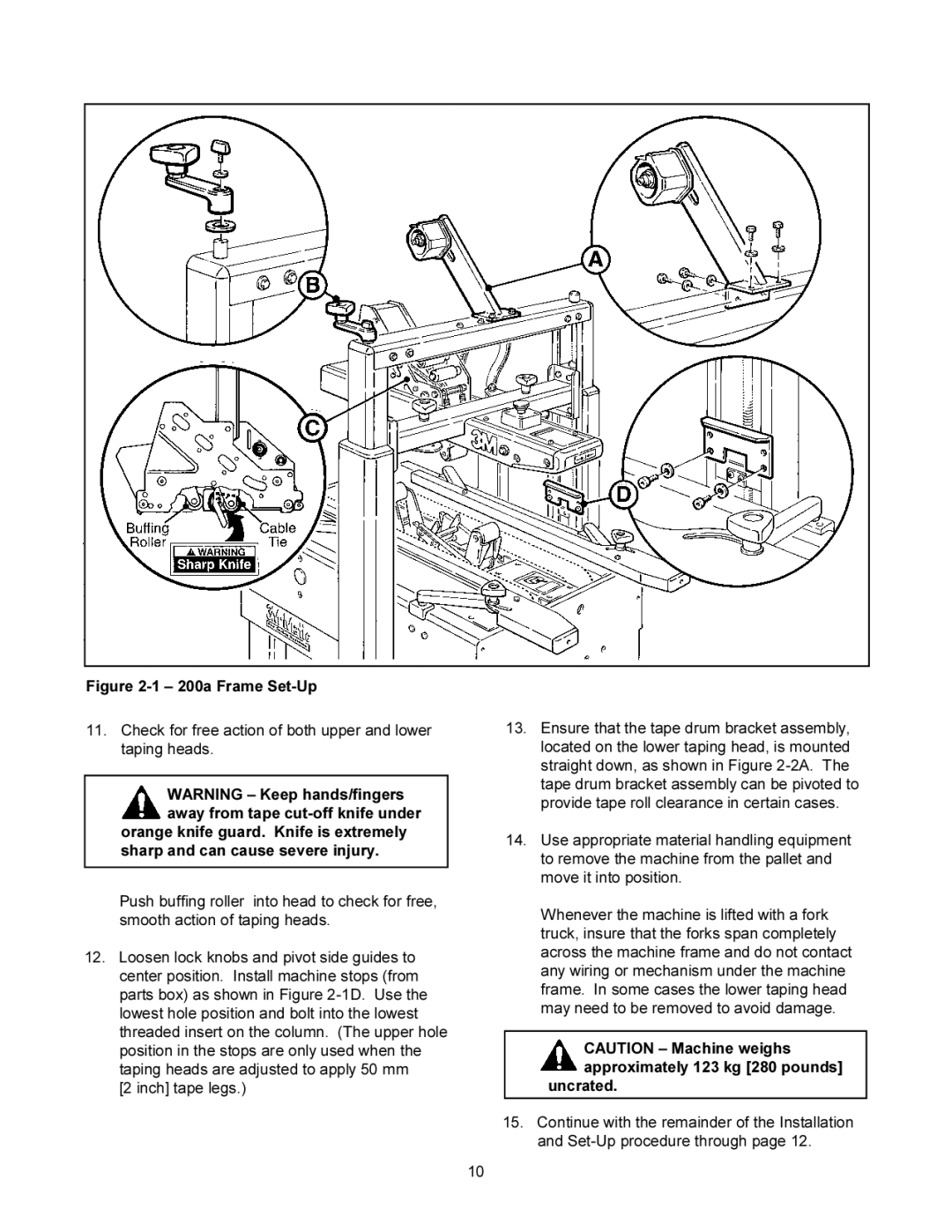 3M manual 200a Frame Set-Up, Uncrated 