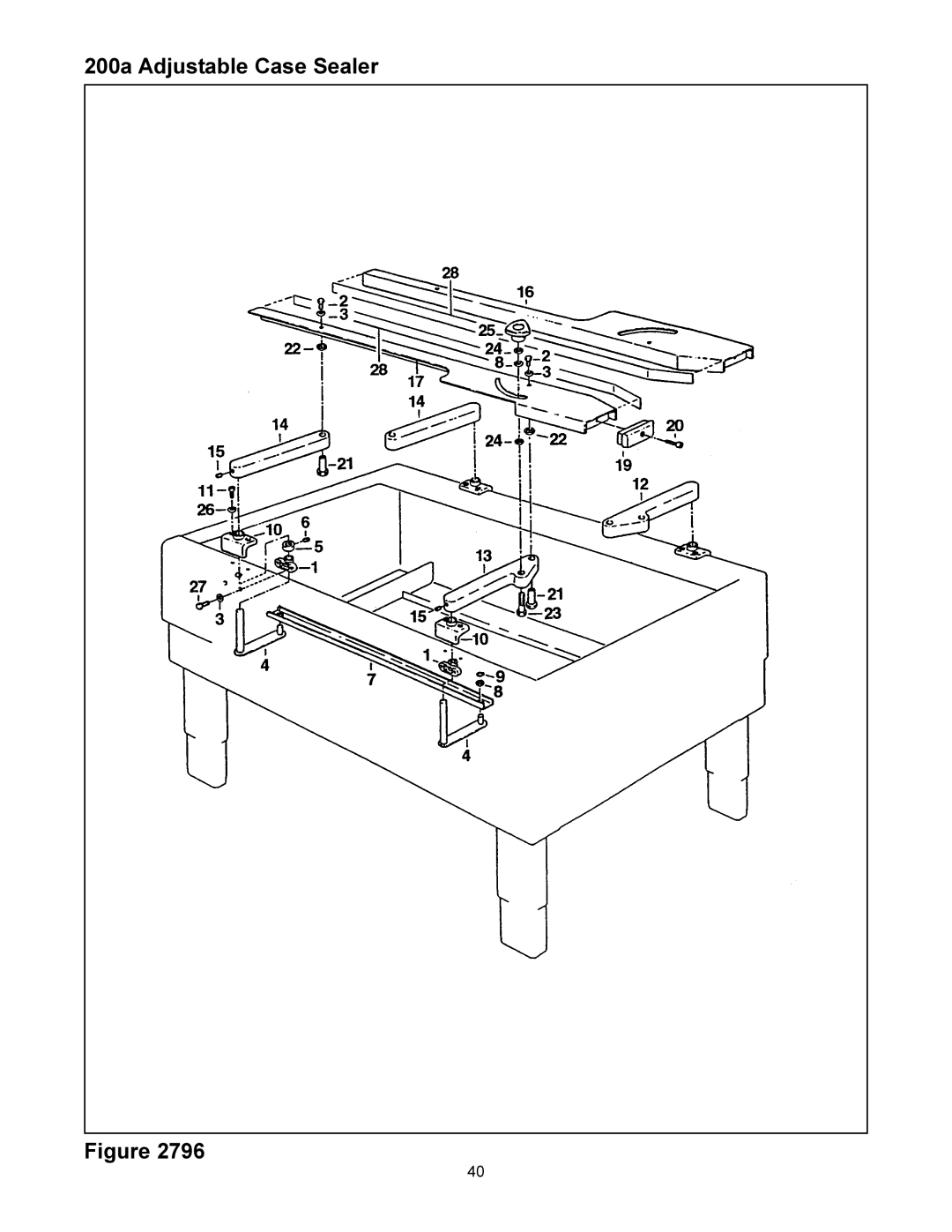 3M manual 200a Adjustable Case Sealer 