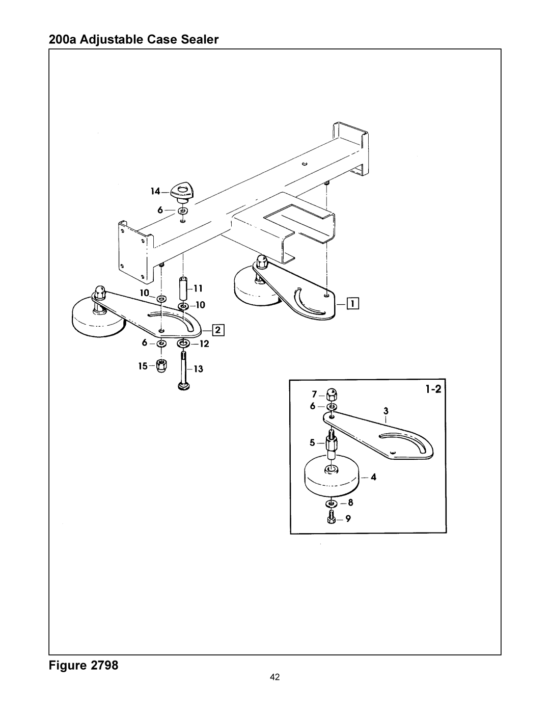 3M manual 200a Adjustable Case Sealer 