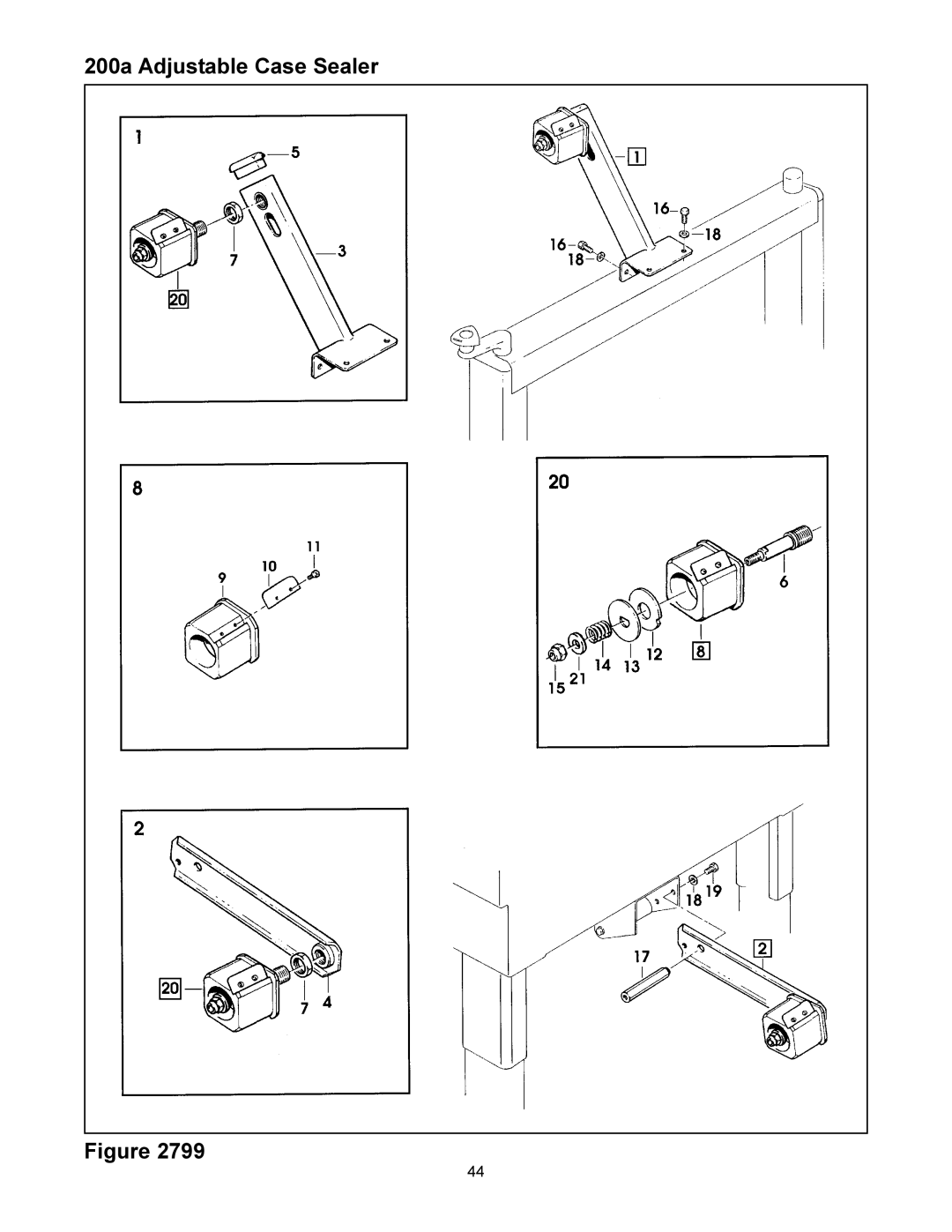 3M manual 200a Adjustable Case Sealer 