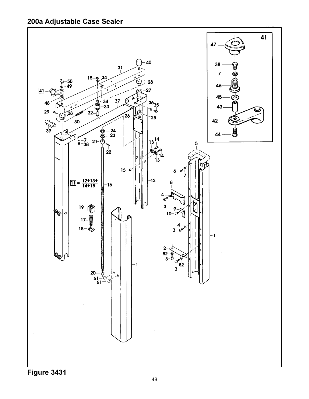 3M manual 200a Adjustable Case Sealer 