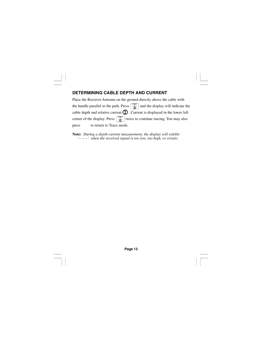 3M 2273 manual Determining Cable Depth and Current 