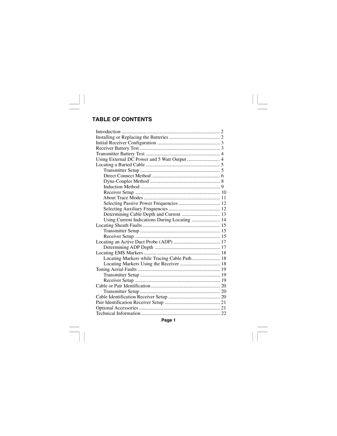 3M 2273 manual Table of Contents 