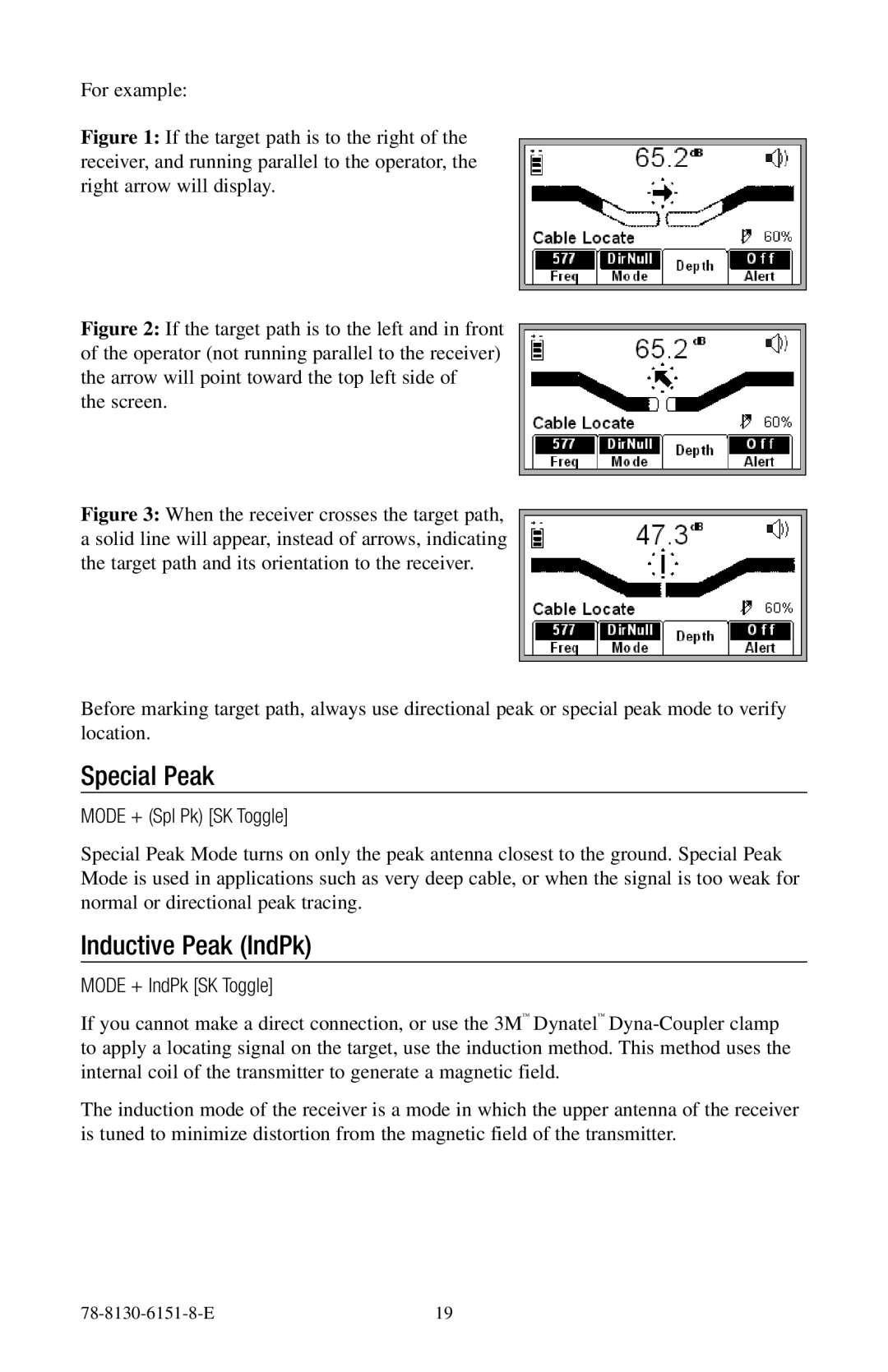 3M 2273ME-iD, 2250ME-iD manual Special Peak, Inductive Peak IndPk, Mode + Spl Pk SK Toggle, Mode + IndPk SK Toggle 