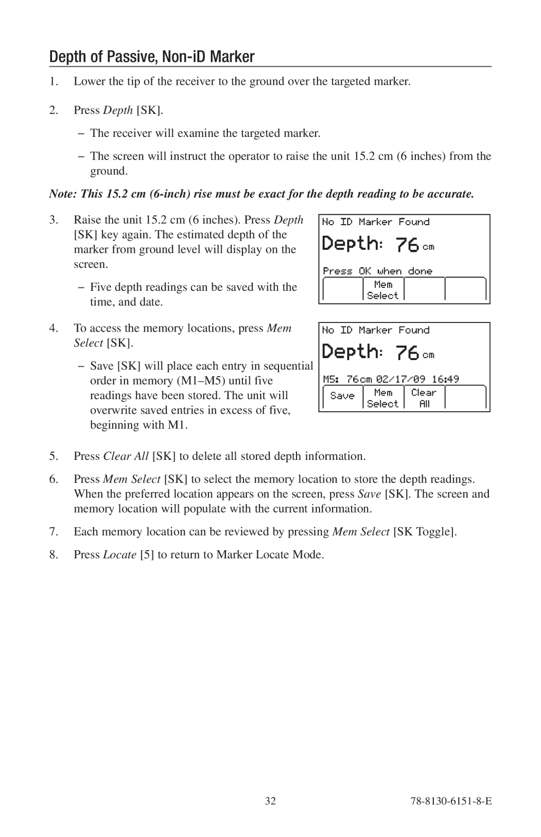 3M 2273ME-iD, 2250ME-iD manual Depth of Passive, Non-iD Marker 