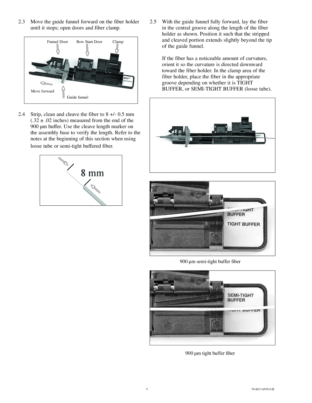 3M 250/900 manual 900 µm semi-tight buffer fiber 900 µm tight buffer fiber 