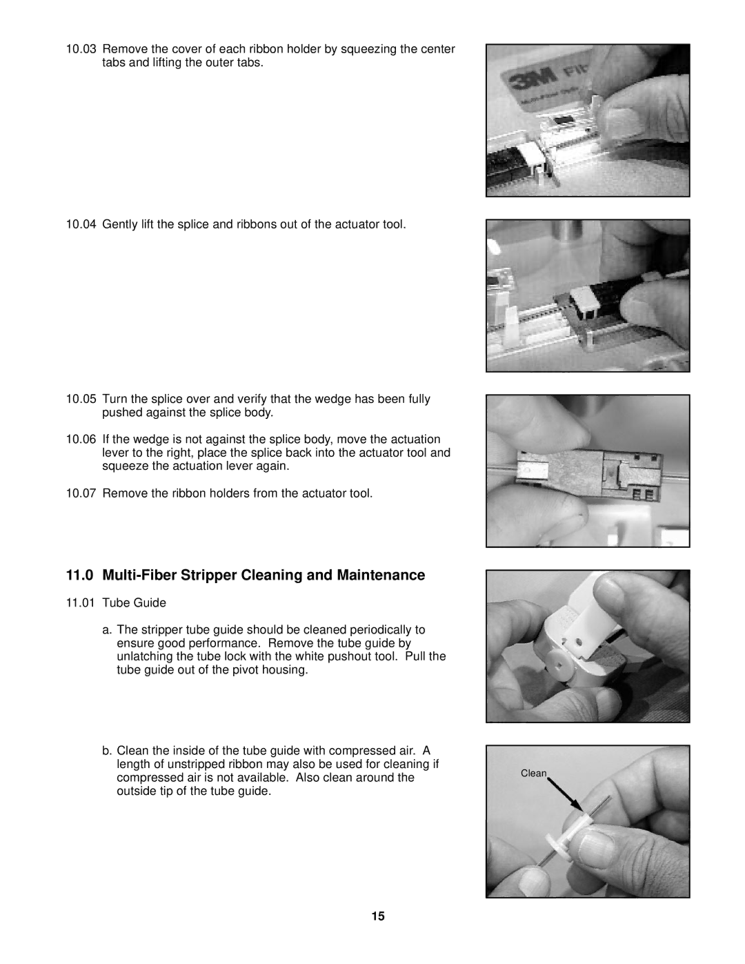 3M 2600 manual Multi-Fiber Stripper Cleaning and Maintenance 