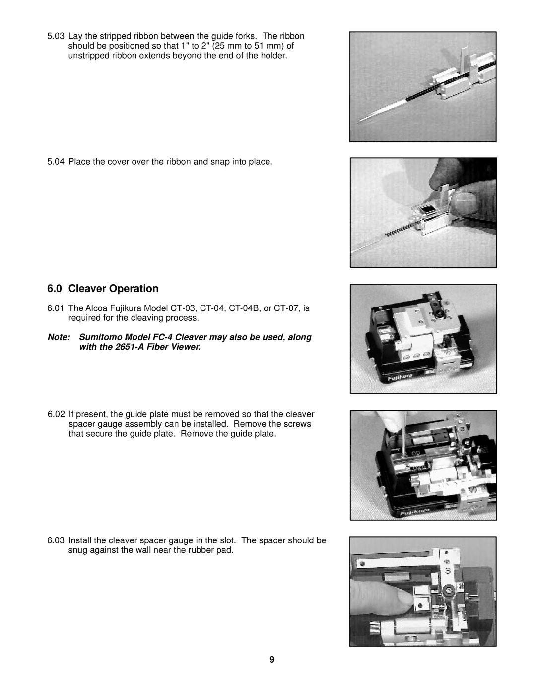 3M 2600 manual Cleaver Operation 