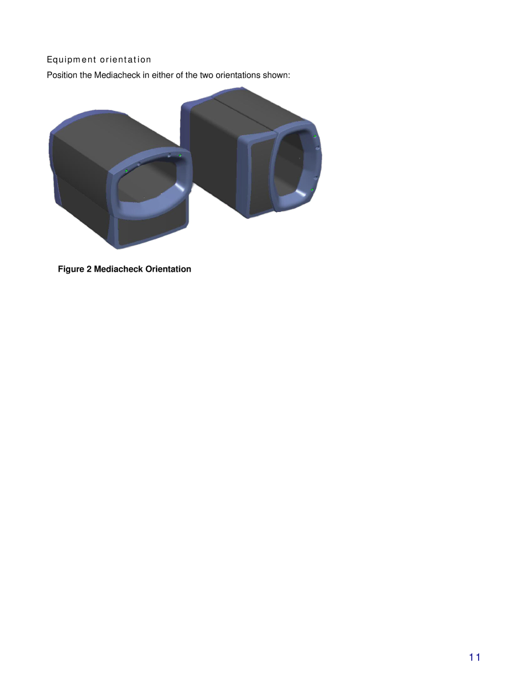 3M 325 owner manual Equipment orientation, Mediacheck Orientation 