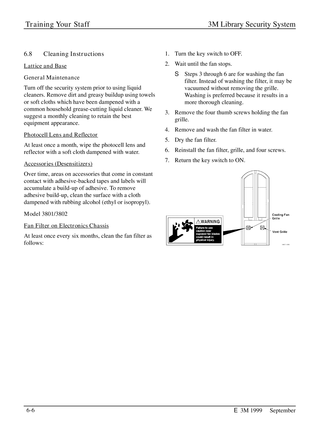 3M 3802, 3801, 3803, 3501, 2302 Cleaning Instructions, Lattice and Base General Maintenance, Photocell Lens and Reflector 